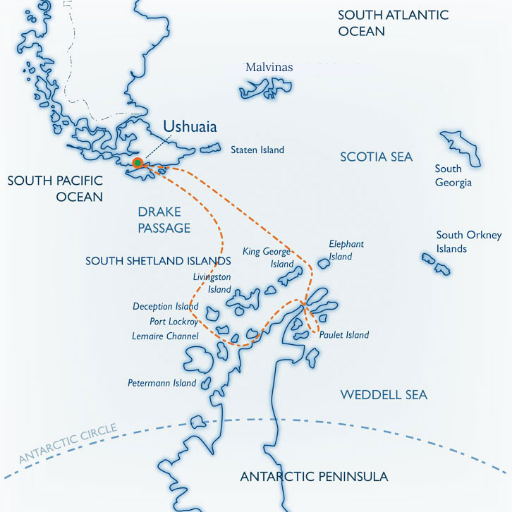 Antartida Clasica mapa