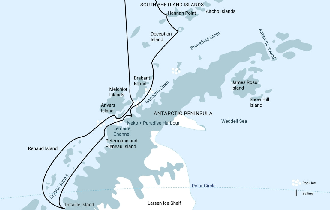 mapa crossing the circle