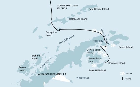 mapa weddell sea